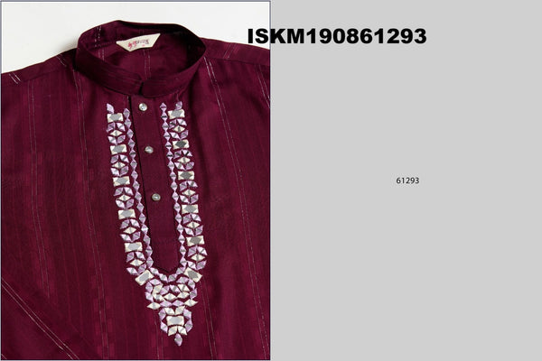 Self Zari Weaved Viscose Kurta With Printed Dupatta-ISKM190861291/92/93/94