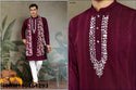 Self Zari Weaved Viscose Kurta With Printed Dupatta-ISKM190861291/92/93/94