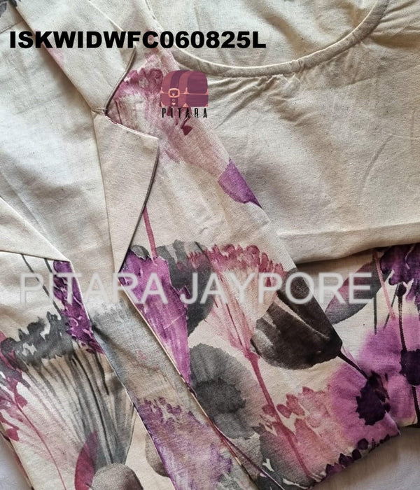 Digital Printed Cotton Co-Ord Set-ISKWIDWFC060825Y/FC060825L
