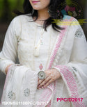 Cotton Schiffli Kurti With Pant And Hand Block Printed Malmal Cotton Dupatta-ISKWSU1108PPC/D2017
