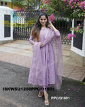 Embroidered Silk Kurti With Pant And Kota Doriya Dupatta-ISKWSU1208PPC/D1801