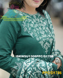Handloom Cotton Kurti With Pant And Khadi Silk Kalamkari Printed Dupatta-ISKWSU1308PPC/D1756