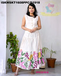 Floral Printed Cotton Skirt With Top-ISKWSKT1608PPC/D1918