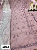 Embroidered Maslin Silk Kurti With Maslin Pant And Dupatta-ISKWSU2208AGC5063