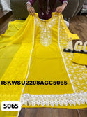 Embroidered Cotton Kurti With Maslin Pant And Dupatta-ISKWSU2208AGC5065