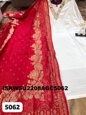 Embroidered Maslin Silk Kurti With Pant And Silk Dupatta-ISKWSU2208AGC5062