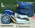 3 Layer Cotton Double Bed Reversible AC Dohar Set-ISKBDS28086530