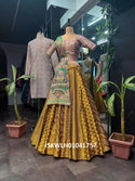 Digital Printed Satin Lehenga With Blouse And Jacquard Georgette Dupatta-ISKWLH01041757