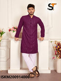 Men's Rayon Chikankari Kurta With Pajama-ISKM200914006