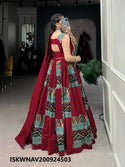 Printed Cotton Lehenga With Blouse And Dupatta-ISKWNAV200924503