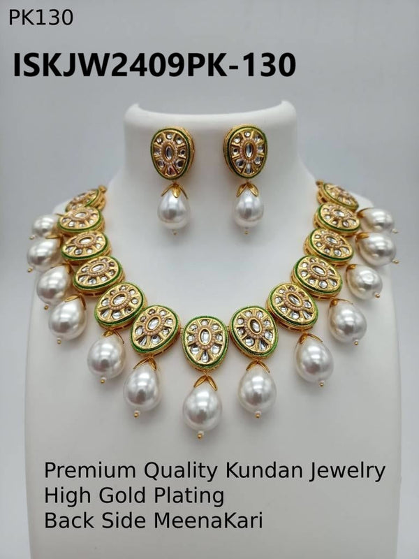 Kundan Jewelry Set-ISKJW2409PK-130