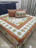 Jumbo King Size Bedsheet With Pillow Cover-ISKBDS27090094