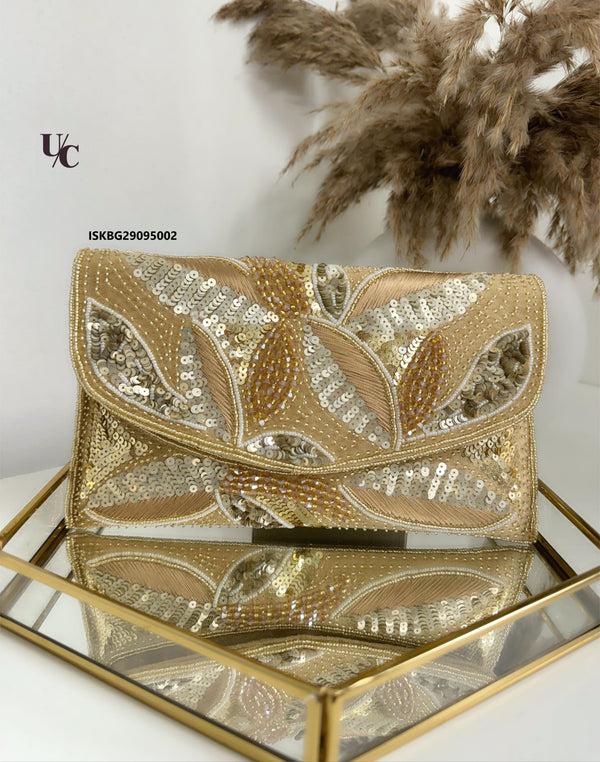 Wedding Series Embroidery Beads Sequin Flap Bags-ISKBG29095002