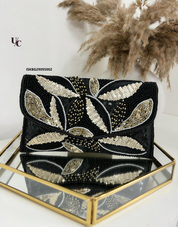 Wedding Series Embroidery Beads Sequin Flap Bags-ISKBG29095002