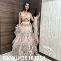 Embroidered Butterfly Net Lehenga With Blouse And Dupatta-ISKWLH28101234