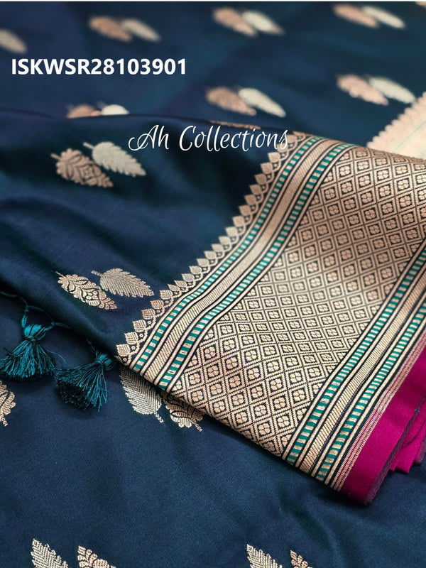 Zari Weaved Silk Saree With Blouse-ISKWSR28103901