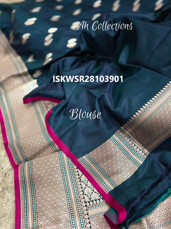 Zari Weaved Silk Saree With Blouse-ISKWSR28103901