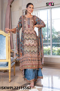 Printed Kurti With Palazzo And Dupatta-ISKWPL22115562