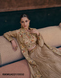 Georgette Lehenga With Chinon Silk Blouse And Embroidered Shrug-ISKWLH22115532