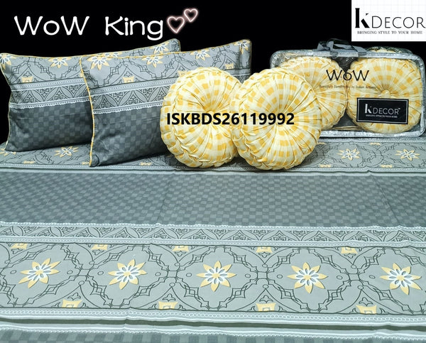 King Size Handmade 5 Pc Bedding Set-ISKBDS26119992