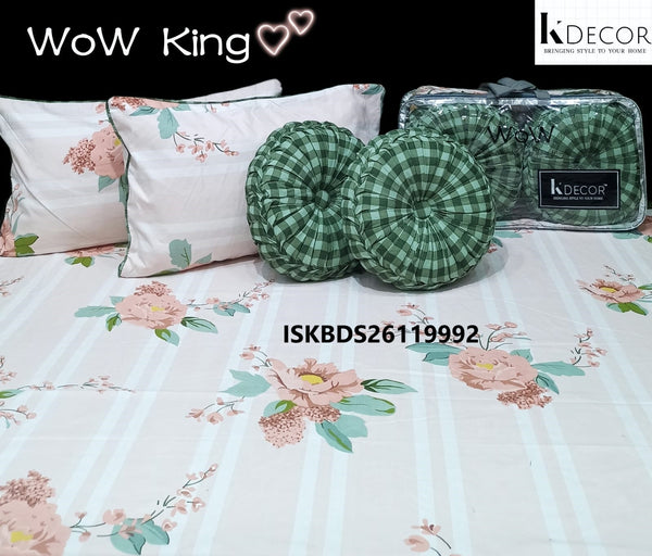 King Size Handmade 5 Pc Bedding Set-ISKBDS26119992