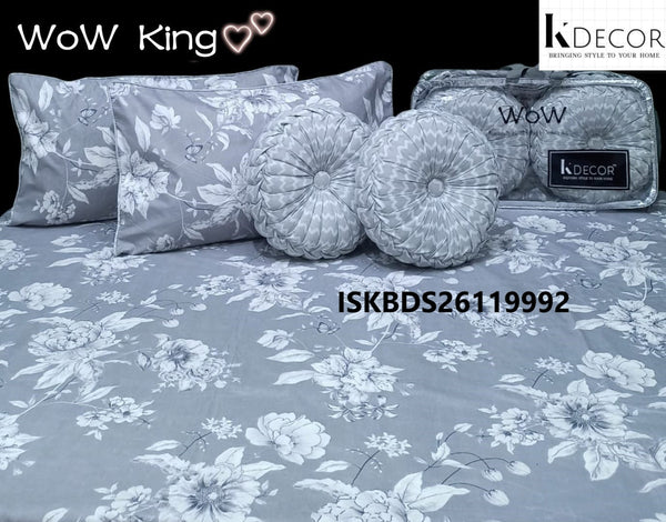 King Size Handmade 5 Pc Bedding Set-ISKBDS26119992