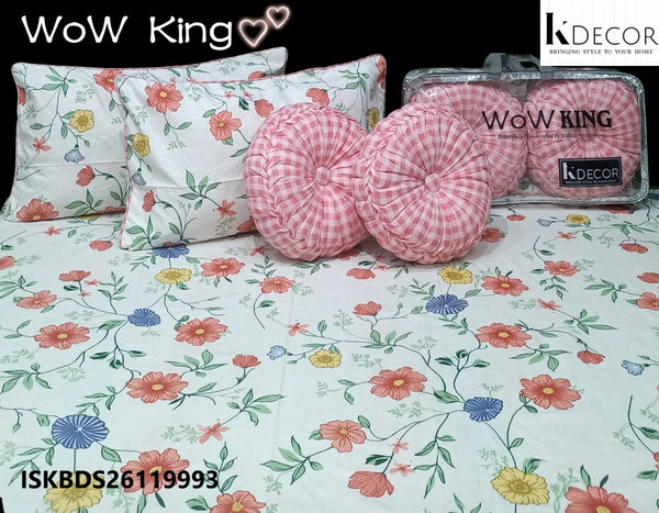 King Size Handmade 5 Pc Bedding Set-ISKBDS26119993