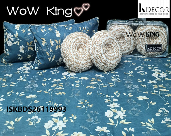 King Size Handmade 5 Pc Bedding Set-ISKBDS26119993