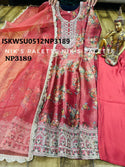 Digital Printed Tissue Organza Anarkali Kurti With Silk Pant And Dupatta-ISKWSU0512NP3189