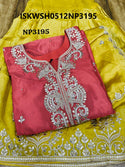 Embroidered Chinon Silk Kurti With Silk Sharara And Dupatta-ISKWSH0512NP3195