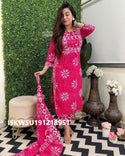 Printed Cotton Kurti With Pant And Dupatta-ISKWSU191218951