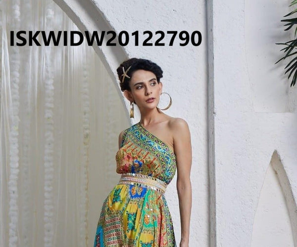 Printed Silk Dress-ISKWIDW20122790