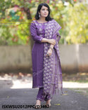 Khadi Cotton Kurti With Khadi Pant And Digital Printed Khadi Silk Dupatta-ISKWSU2012PPC/D1497