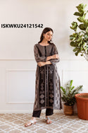 Printed Rayon Kurti With Pant-ISKWKU24121542