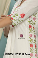 Embroidered Cotton Silk Kurti With Pant-ISKWKUFC311224W