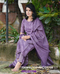 Handloom Weaved Cotton Silk Kurti With Pant And Dupatta-ISKWSU1501PPC/D1706