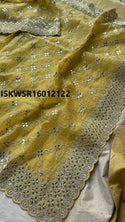 Embroidered Silk Saree With Blouse-ISKWSR16012122