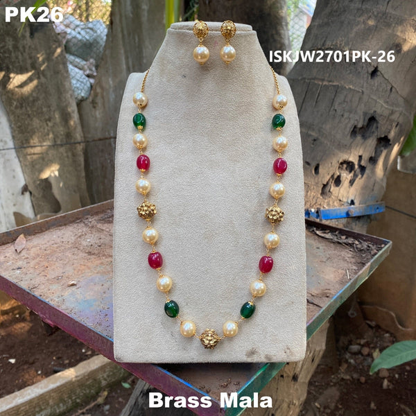 Brass Mala-ISKJW2701PK-26