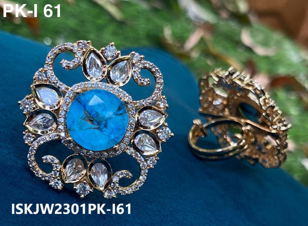 Kundan Ring-ISKJW2301PK-I61