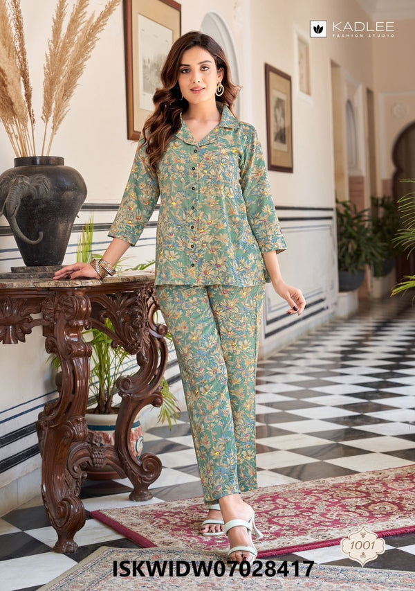 Printed Viscose Co-Ord Set-ISKWIDW07028417