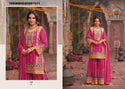 Embordered Chinon Kurti With Digital Printed Sharara And Dupatta-ISKWSH020567511