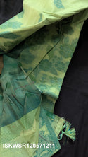 Chanderi Weaved Silk Saree With Contrast Blouse-ISKWSR120571211