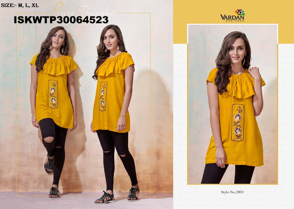 Sequined Rayon Top-ISKWTP30064523