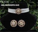 Kundan Chokar Set-ISKJW2606PK-S45