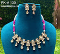 Kundan Necklace Set-ISKJW2306PK-A130