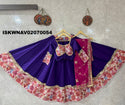 Embroidered Silk Lehenga With Blouse And Vintage Dupatta-ISKWNAV02070054