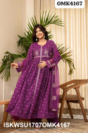 Digital Bandhani Printed Malmal Chanderi Kurti With Shantoon Pant And Organza Dupatta-ISKWSU1707OMK4167