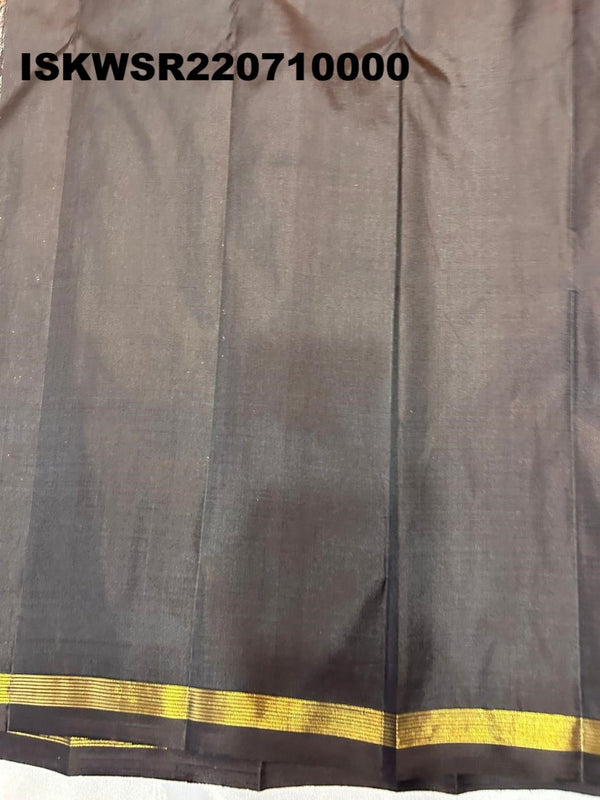 Kanchipuram Handloom Silk Saree With Blouse-ISKWSR220710000