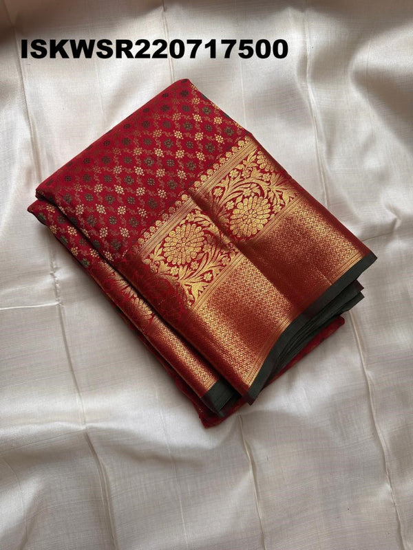 Kanchipuram Handloom Silk Saree With Blouse-ISKWSR220717500