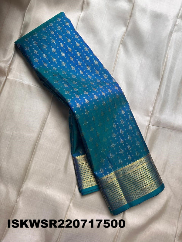 Kanchipuram Handloom Silk Saree With Blouse-ISKWSR220717500